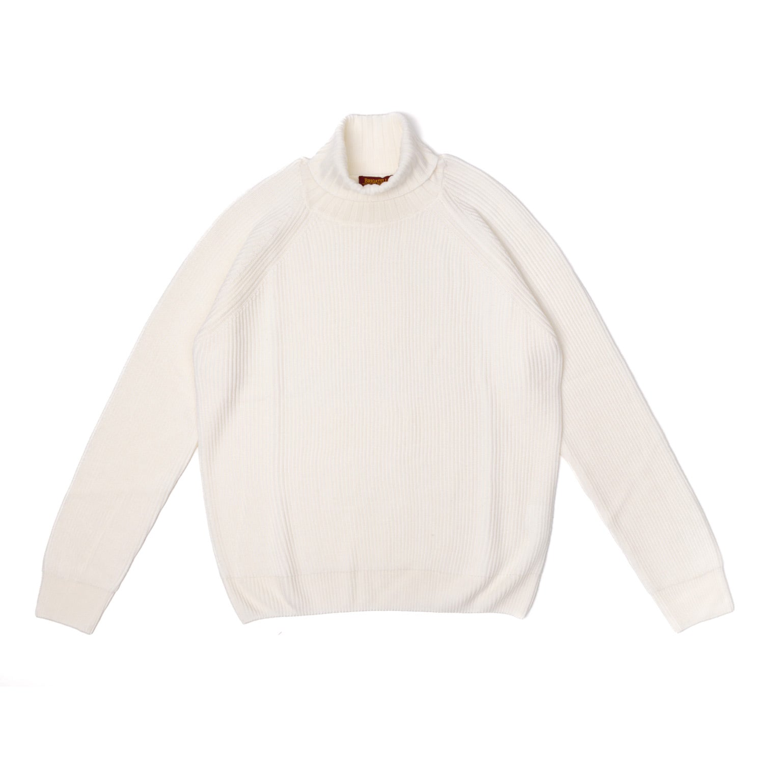 Rollkragen-Pullover "Fisherman Rib" aus reiner Merinowolle - 4 Ply